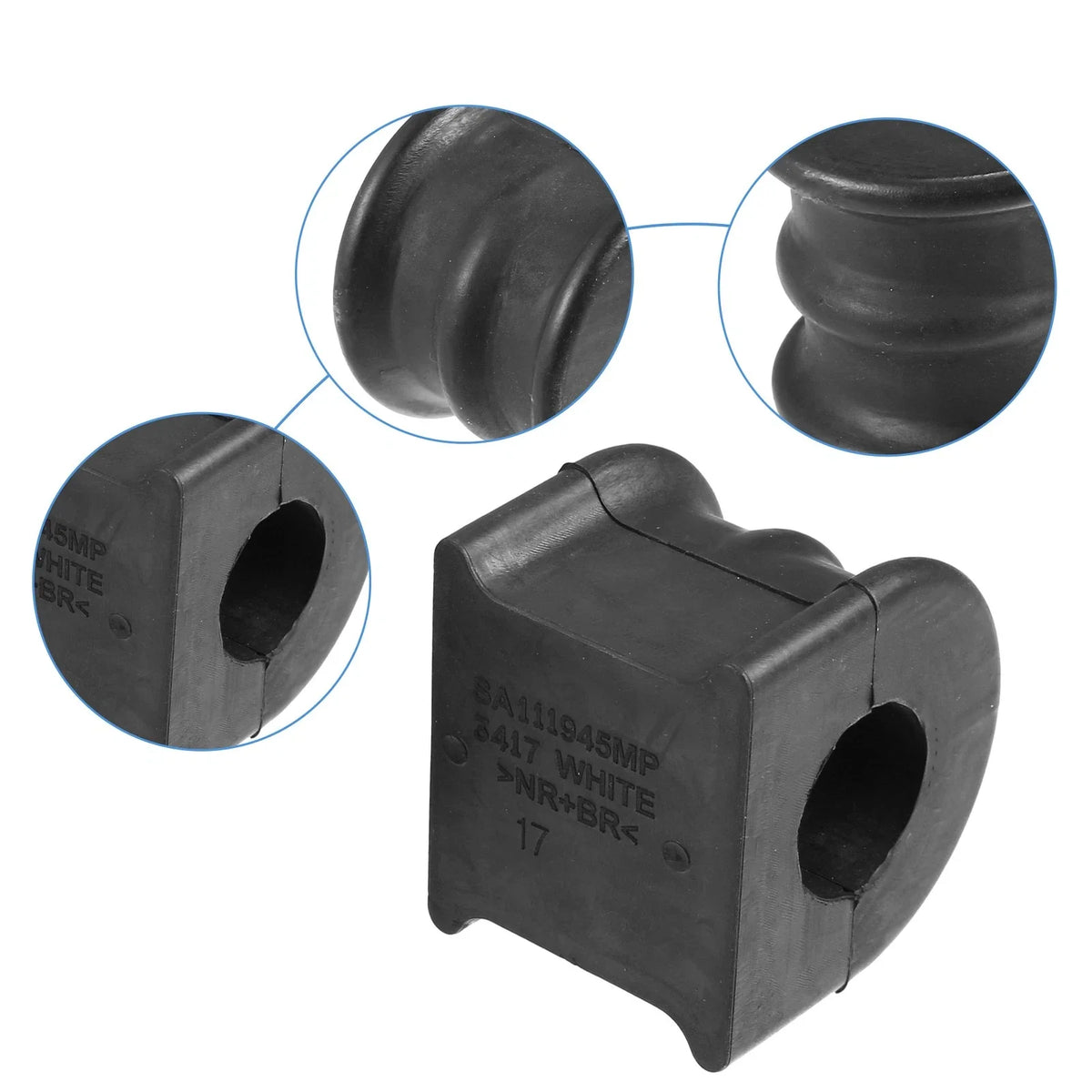 2X Rear Suspension Sway Bar Stabilizer Shaft Bushing for Ford Explorer (2011–2019)