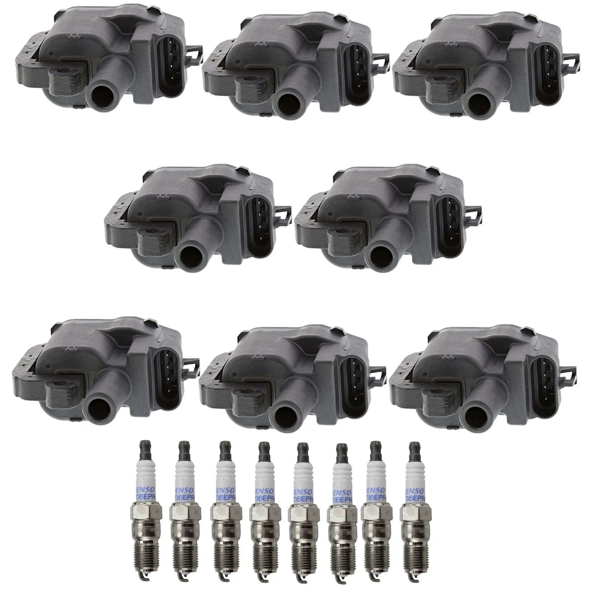 Denso 8 Ignition Coils & Platinum Spark Plugs Kit for P30 P3500 (1990–1997)