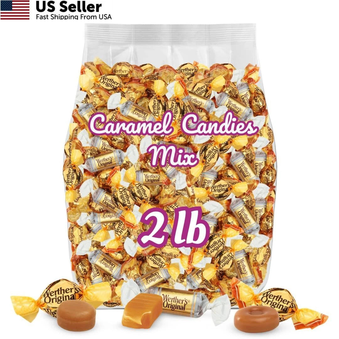 Set of 4 Werther's Original Hard Candies - Creamy Filled & Chewy