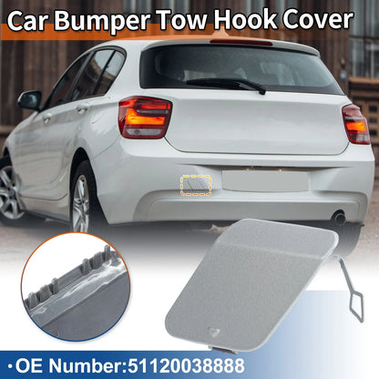1 Pcs Rear Tow Hook Cover for BMW 1 Series (No. 51120038888) Ice Silver