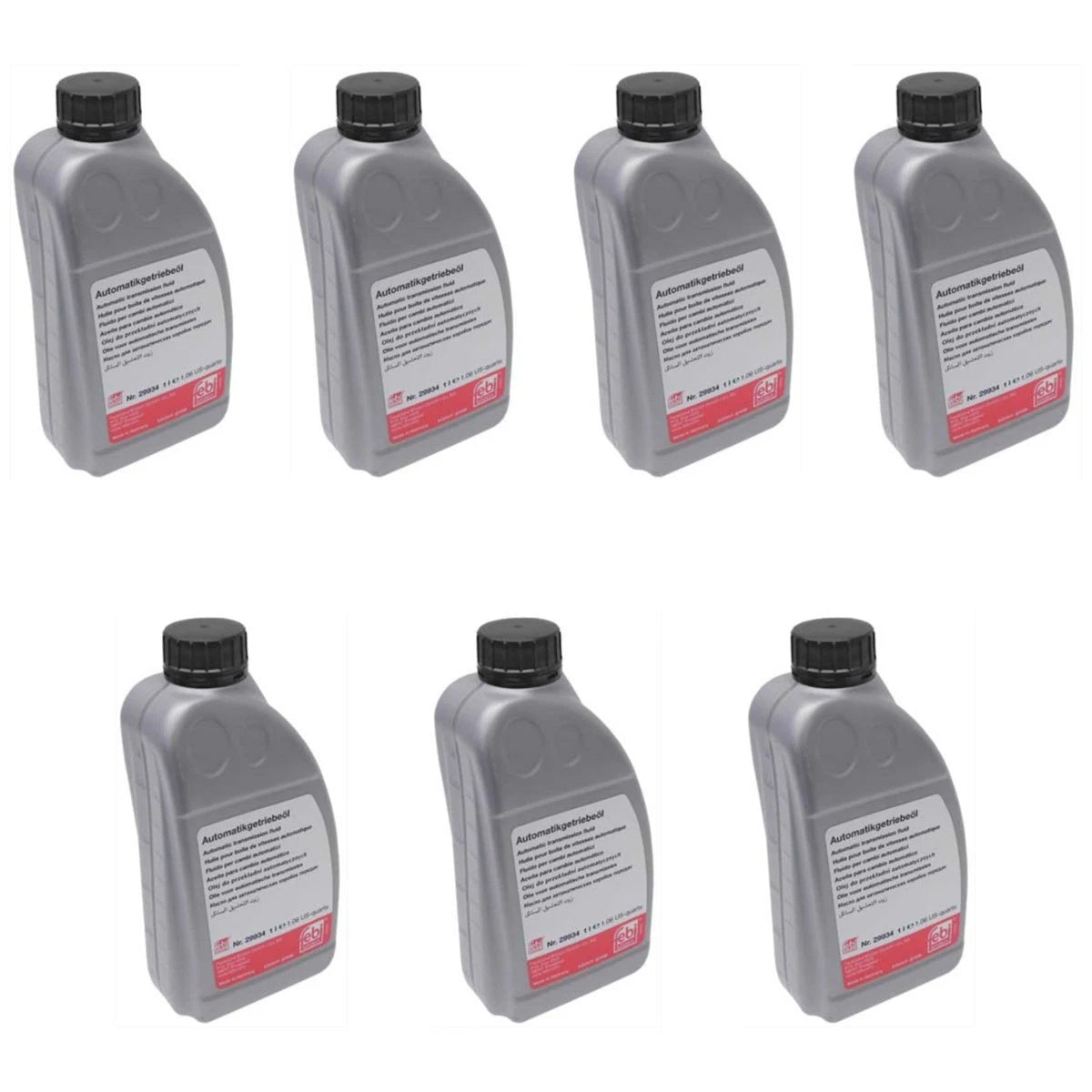 Set of 7 Automatic Transmission Fluids for VW Coupe Sedan CC (G055025A2, G055540A2)