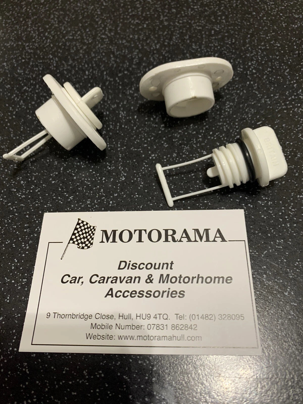 2X Transom Drain Plugs Single Screw Type for Boat (White)