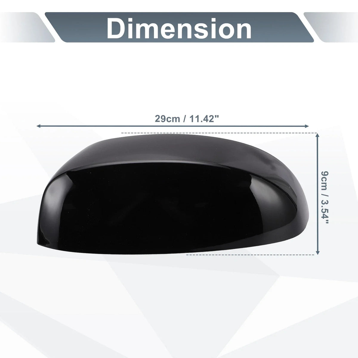 Set of 2 Rearview Mirror Cover Caps Gloss Black for Chevrolet Avalanche (2002–2013)