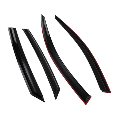 Set of 4 Window Visors for Hyundai Elantra (2021–2024) Black