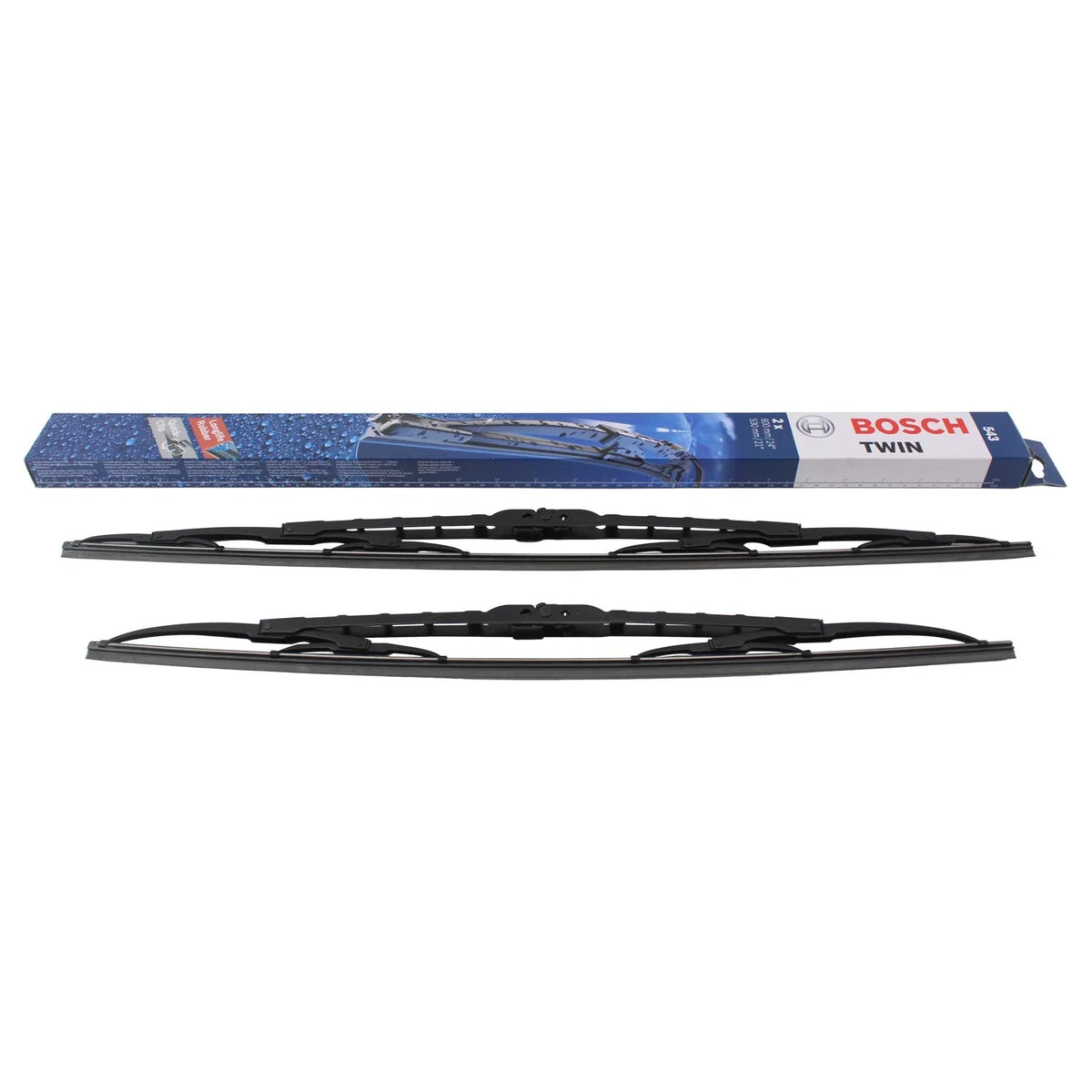 Set of 2 Bosch Front Wiper Blades 3397001543 for Dodge Sprinter 2500 (2005–2006)