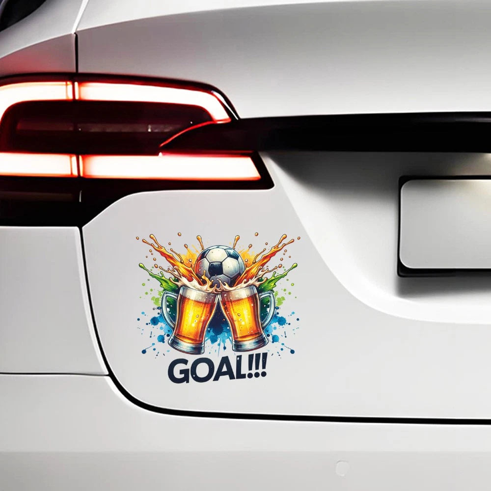 Customizable Waterproof Vinyl Soccer Stickers for Car Laptop