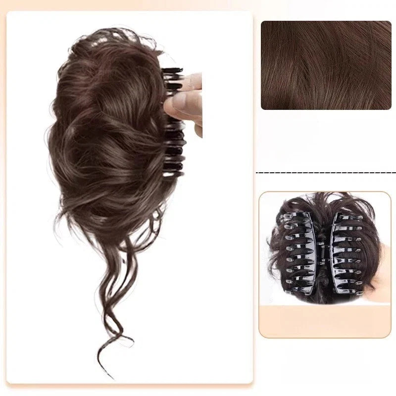 Handmade Hair Tie Claw Clip for Thick Hair Bun Styling Tool