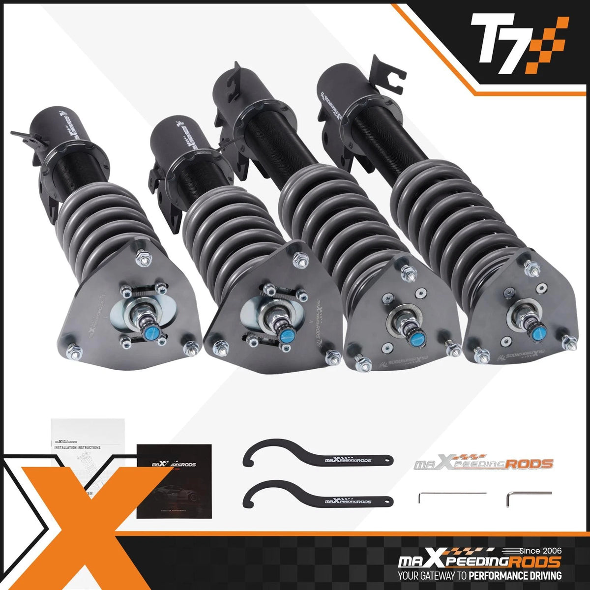 Coilovers Suspension Kit for Subaru WRX (2002–2007) C2I7PB