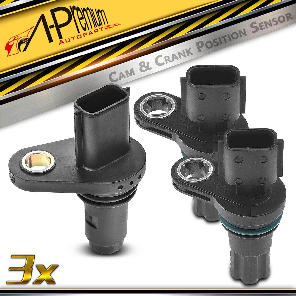 2X Camshaft & Crankshaft Position Sensor for Nissan Versa (2009–2010) 23731ED01B, 23731ED02A, 23731ED02B, 23731ED02C, PC855, PC856