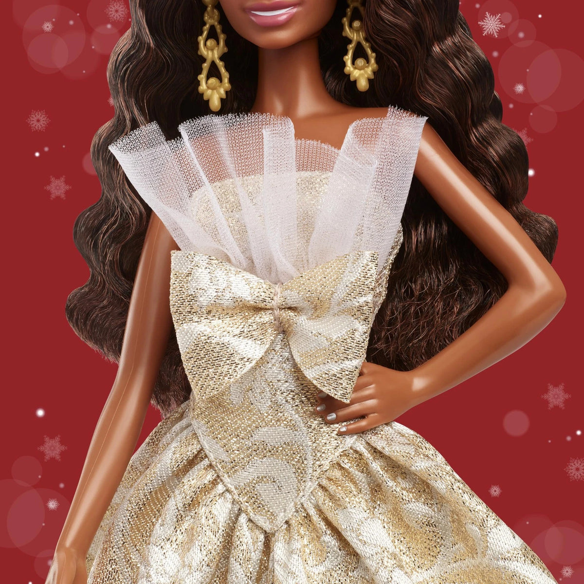 Barbie Doll 3" Brown Curly Hair for Collectors (Not Applicable)