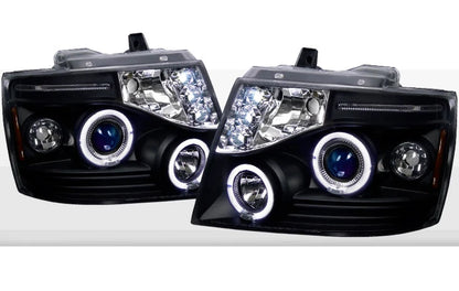 LED Halo Blue Projector Headlights for Tahoe Avalanche Suburban (2007–2014) NTR2147B
