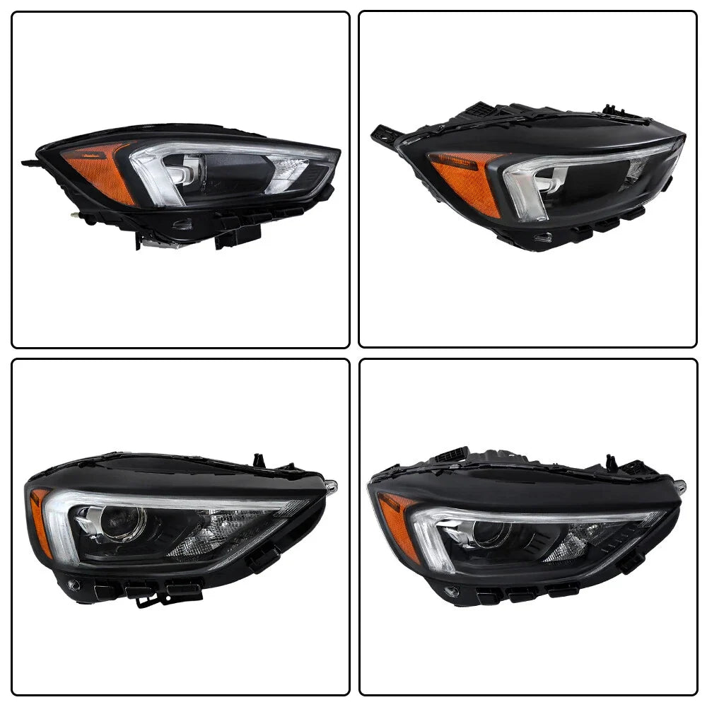 Front Headlight Assembly for Ford Edge (2019–2024) Right LED DRL Clear Lens