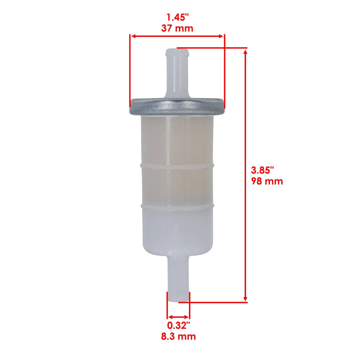2X Fuel Filter for Yamaha XVS650 V Star 650 (2002–2011) FF102, 490191055, 1FK245601000
