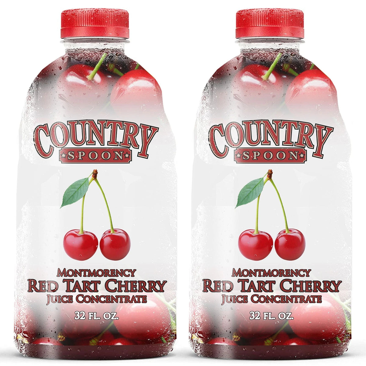 2X Tart Cherry Juice Concentrate 32 oz for Health Benefits (100% Montmorency)