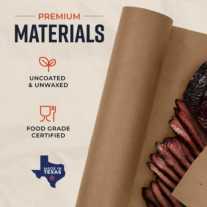 18 Inch Brown Kraft Butcher Paper Roll 150ft for Food Grade Meat Smoking