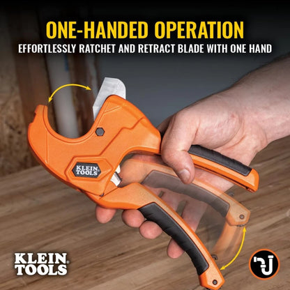 Ratcheting PVC Pipe Cutter for Klein Tools (1-1/4 Inch I.D.)