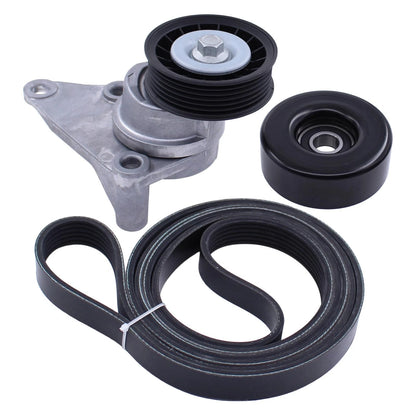 Drive Belt Tensioner and Serpentine Idler Pulley Kit for Chevy