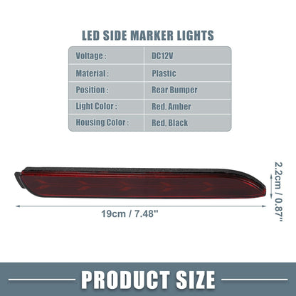 1 Pair Rear Bumper Reflector Fog Brake Light for Toyota Camry (2006–2014)