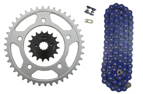Blue 525x122 O-Ring Chain & 17/41 Sprockets for Honda Shadow ACE 750 (1998–2003) KIT-750SHADOW17-41B
