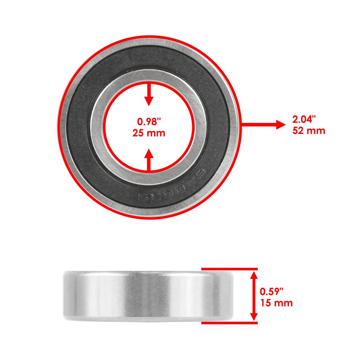 Deck Spindle Shaft for King Kutter RFM-48-XB, RFM-60, RFM-72 (SE1263+BR1306)