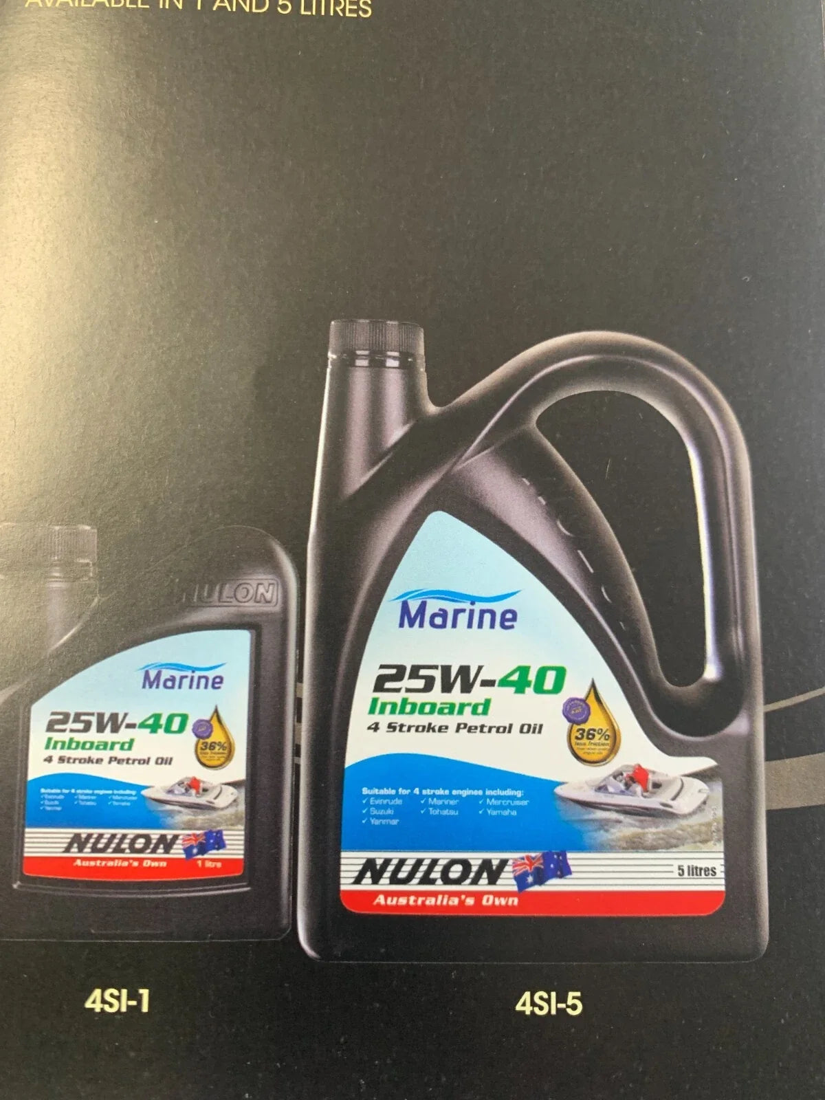 25W40 Engine Oil for Inboard, Sterndrive 4 Stroke (5 Litre)