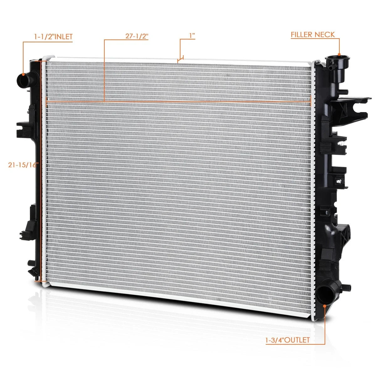 Aluminum Core Radiator for Ram 1500/2500/3500 Truck (2009–2018) DPI-13129
