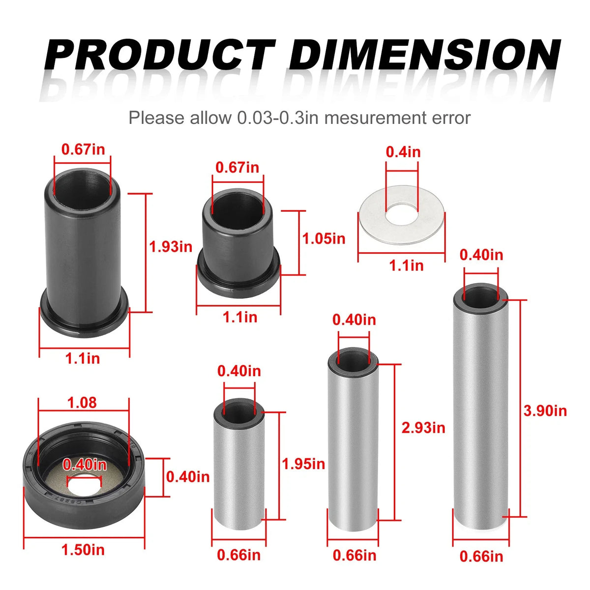 Rear A-Arm Suspension Bushing Kit for Suzuki King Quad 700 (2005–2007)