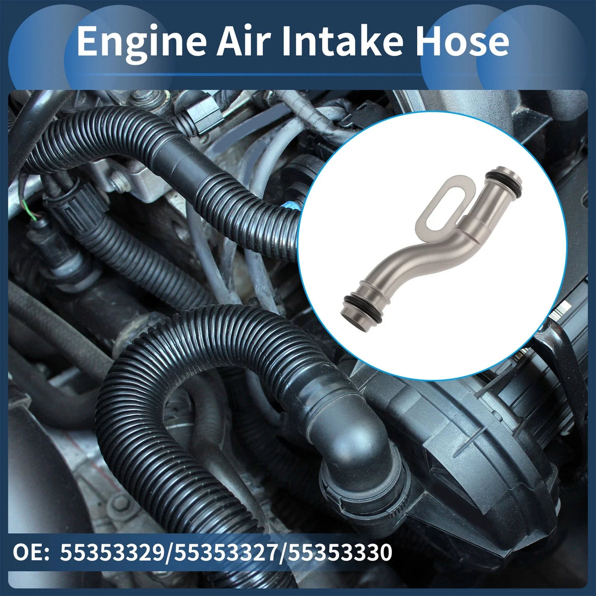 Engine Air Intake Hose for Chevrolet Sonic 1.8L L4 (2012–2018) No. 55353329 Metal