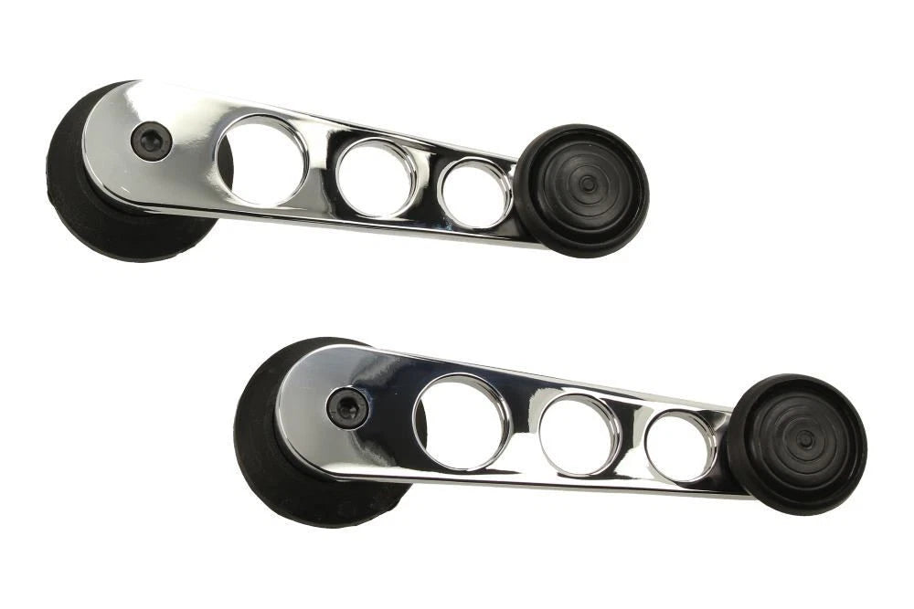 Set of 2 Chrome Window Winder Handles for VW Beetle (1968–1998)
