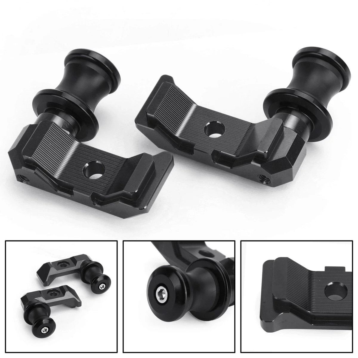 Chain Adjuster Block with Swingarm Spools Slider for Yamaha MT-07 FZ-07 (2014–2018)