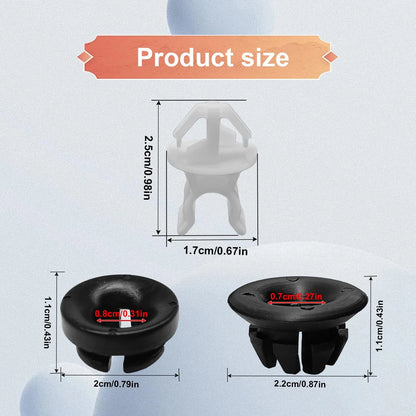 3X Car Hood Support Prop Rod Clips for Universal Fit (2010–2023)