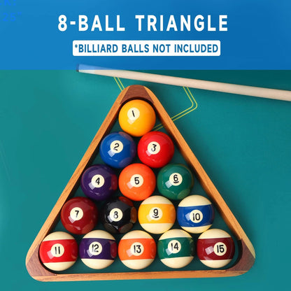 2-Tone Solid Wood Billiard Triangle for Pool Table