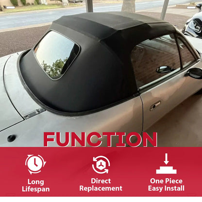 Soft Top for Mazda Miata (1990–2005) w/ Glass Window & Rain Rail