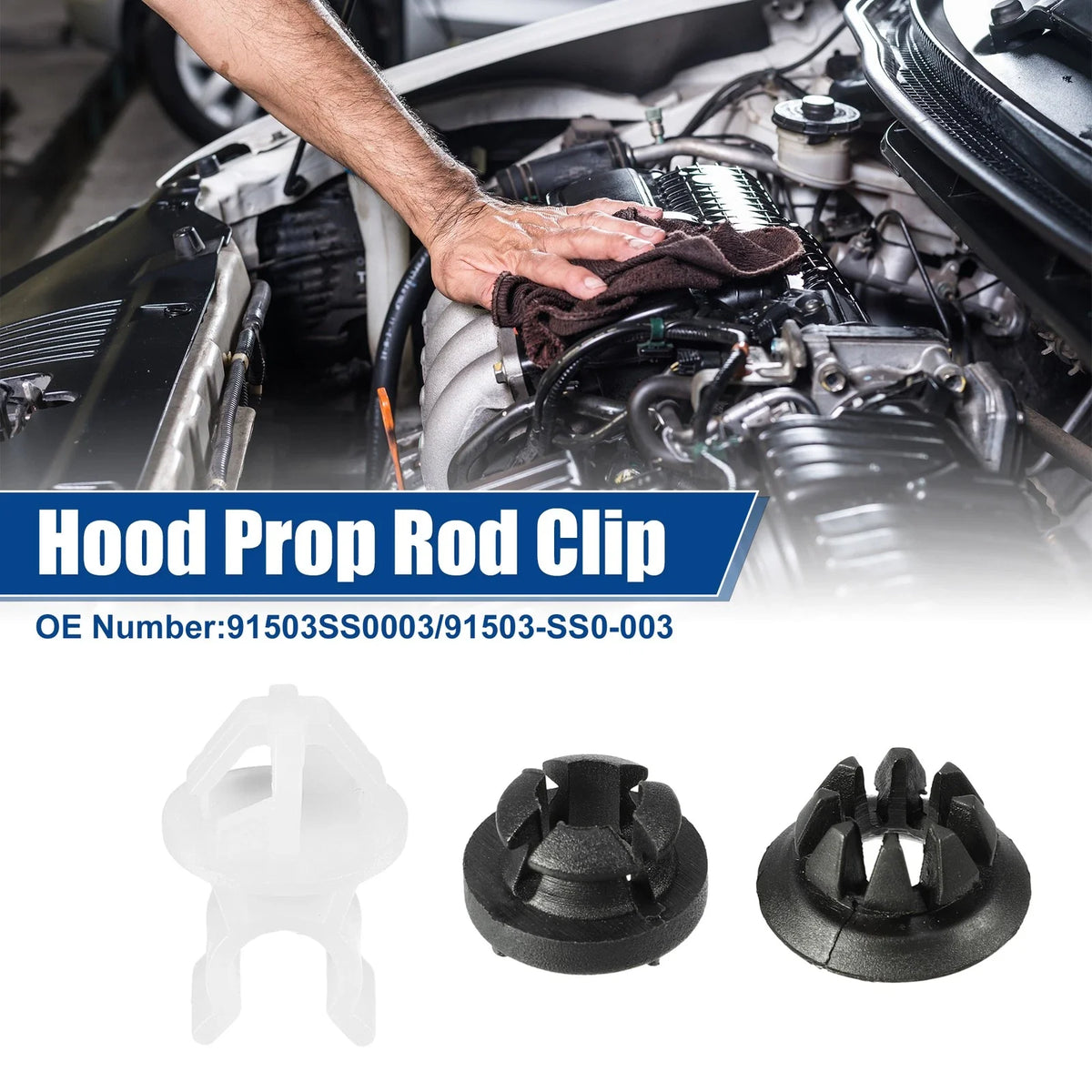 Set of 1 Hood Prop Rod Holder for Honda Odyssey (1995–2004) No. 91503SS0003