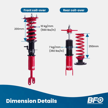 Coilover Suspension Shocks Absorbers Kit for Nissan 350Z (2003–2008)