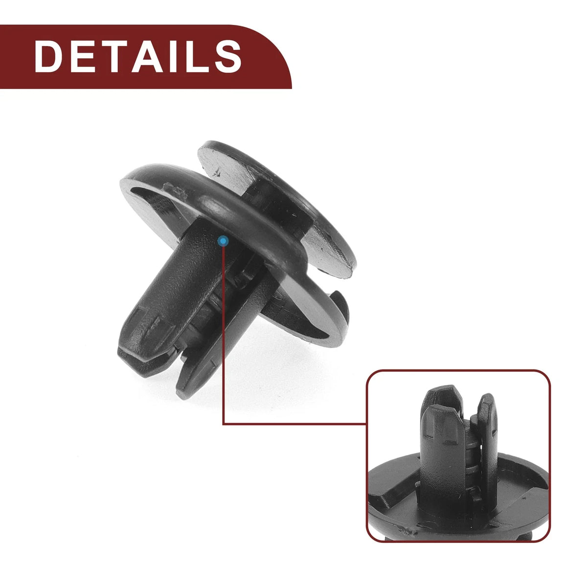 50 Pcs Front Fender Skirt Clip for Honda Civic (2013–2021), Honda Fit (2015–2021)
