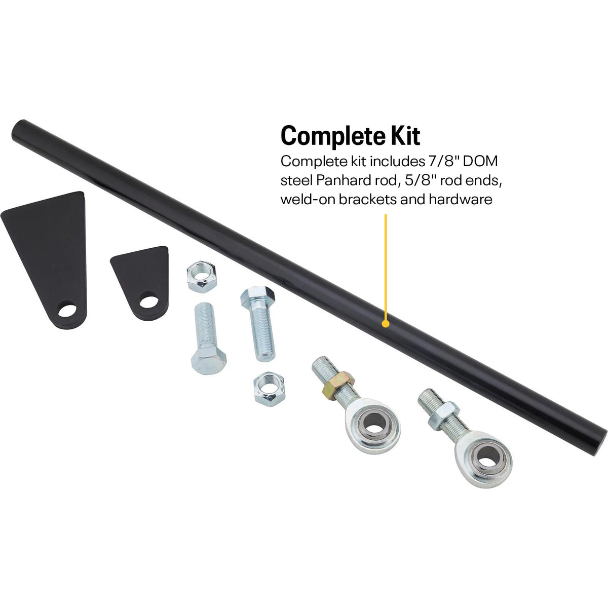 Panhard Bar Rear Axle Weld-on Fab Kit for Speedway Motors (91649022)