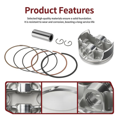 Top End Rebuild Kit 102mm STD Forged Piston for Yamaha Grizzly 700 (2007–2013)