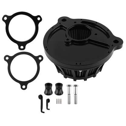 Air Intake Cleaner Kit for Harley M8 Softail Touring Trike (2017–2024) Black