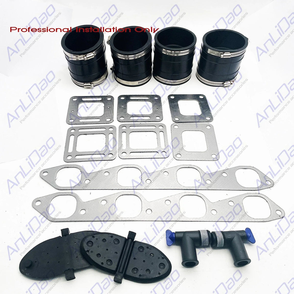 4" Wet Joint Exhaust Bellows Kit for MerCruiser V8 (807166A1, 27-46820, 860231)