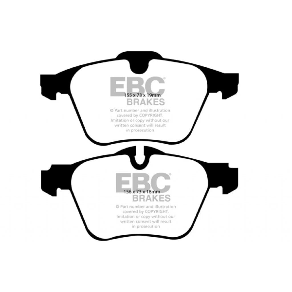 EBC Yellowstuff Front Brake Pads for Volvo V60 Cross Country (2017–2018) TLX-ebcDP41912R-CL360A76