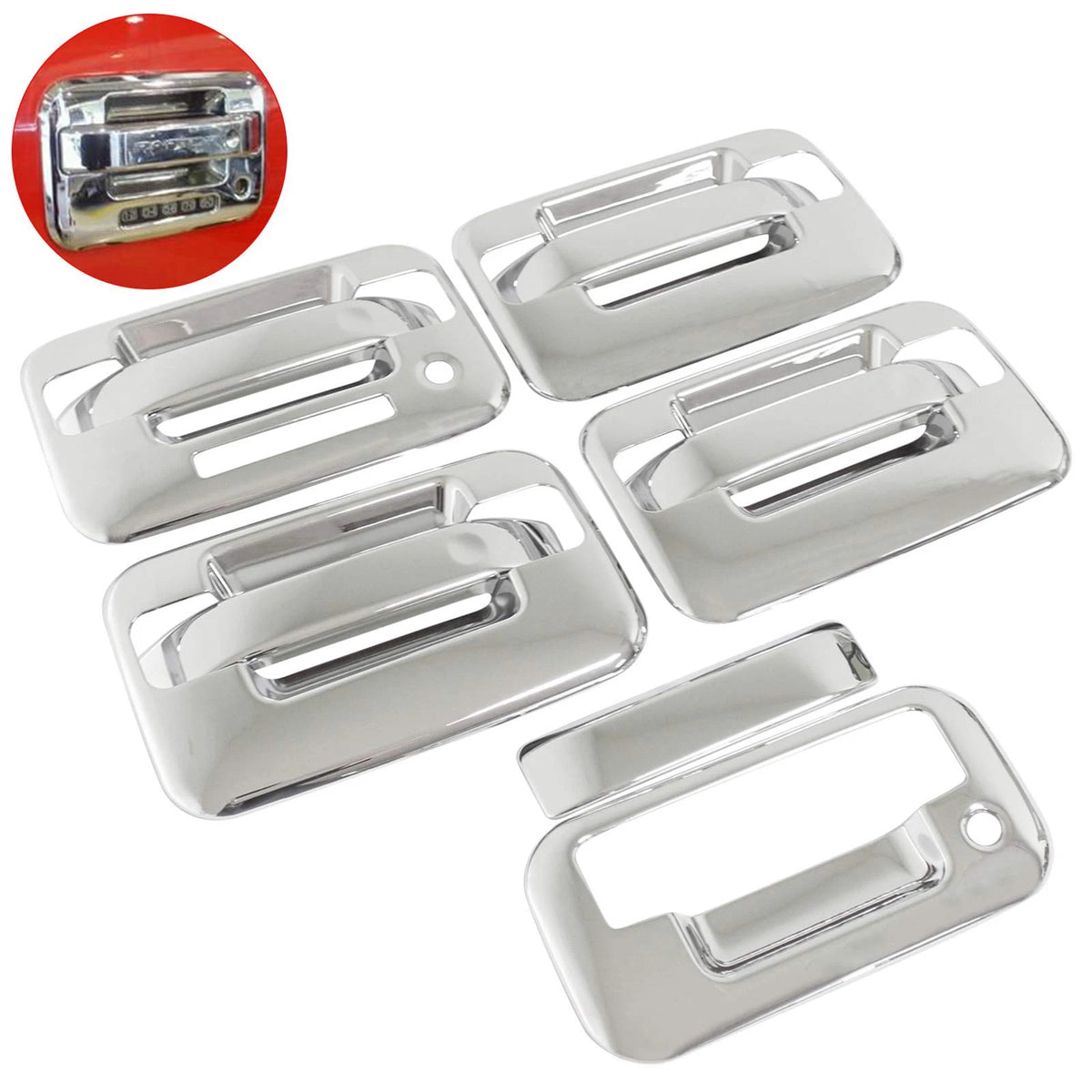 Chrome Exterior Door Handle Cover for