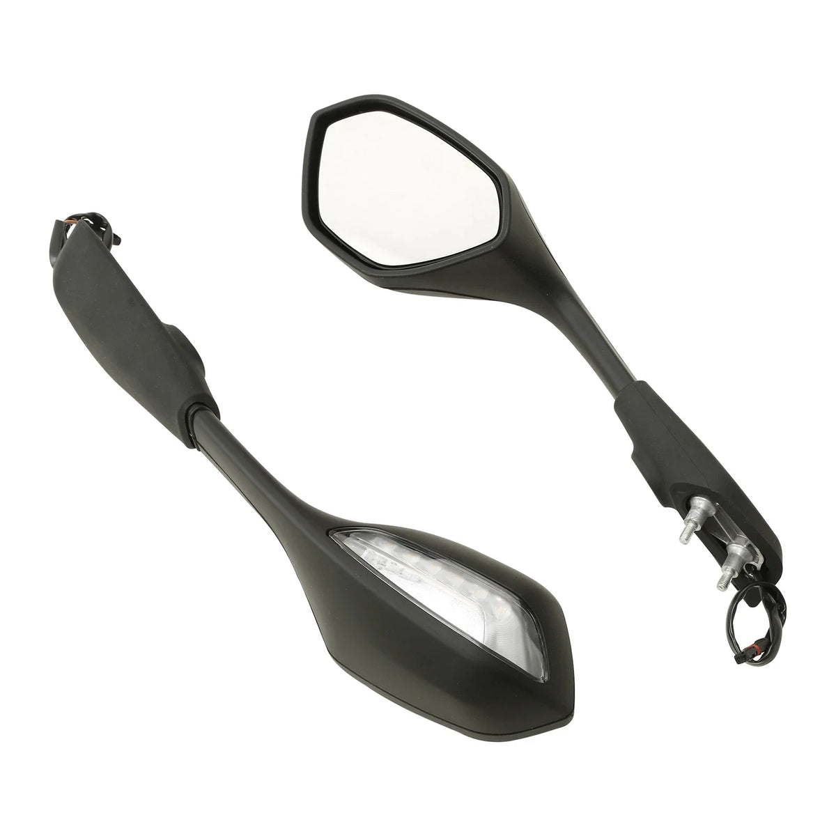L&R Rear-View Mirrors with LED Turn Signals for BMW S1000RR (2019–2024)