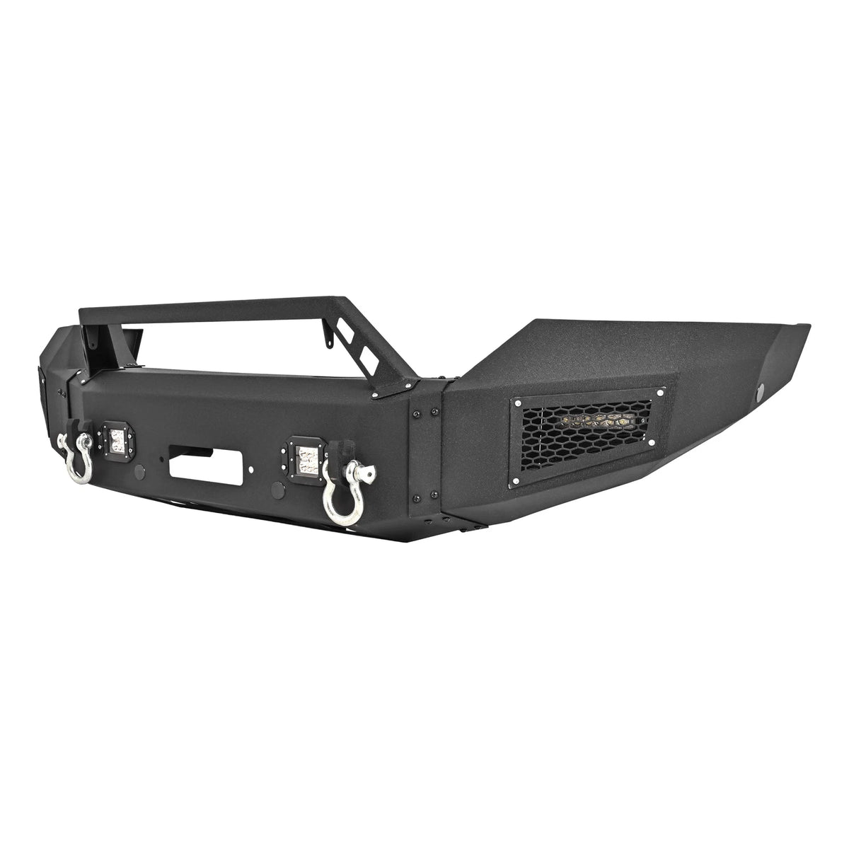 Front Bumper with D-ring & LED Lights for GMC Sierra 2500/3500 HD (2015–2019) CON-A000000262