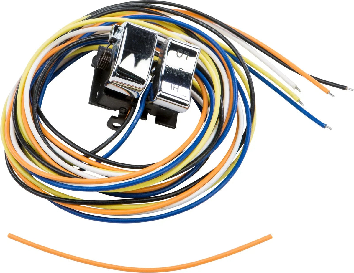 Harddrive dimmer and horn switch assembly chrome for Harley-Davidson FXSTS & XL