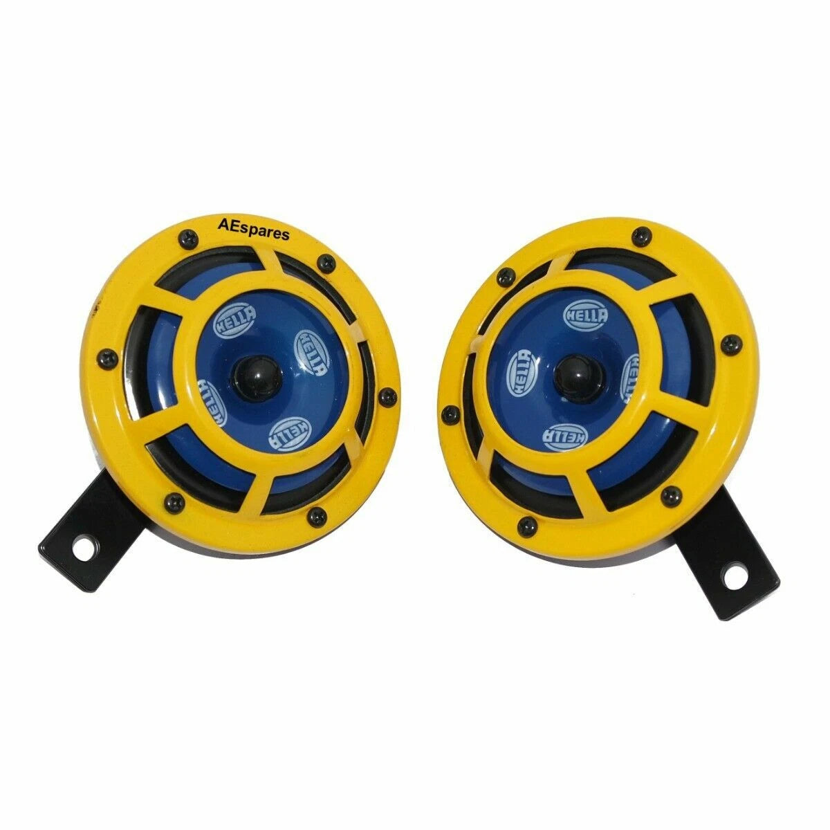 Dual Horns for Willys Jeeps (12V) - Sharp Tone, Yellow Panther