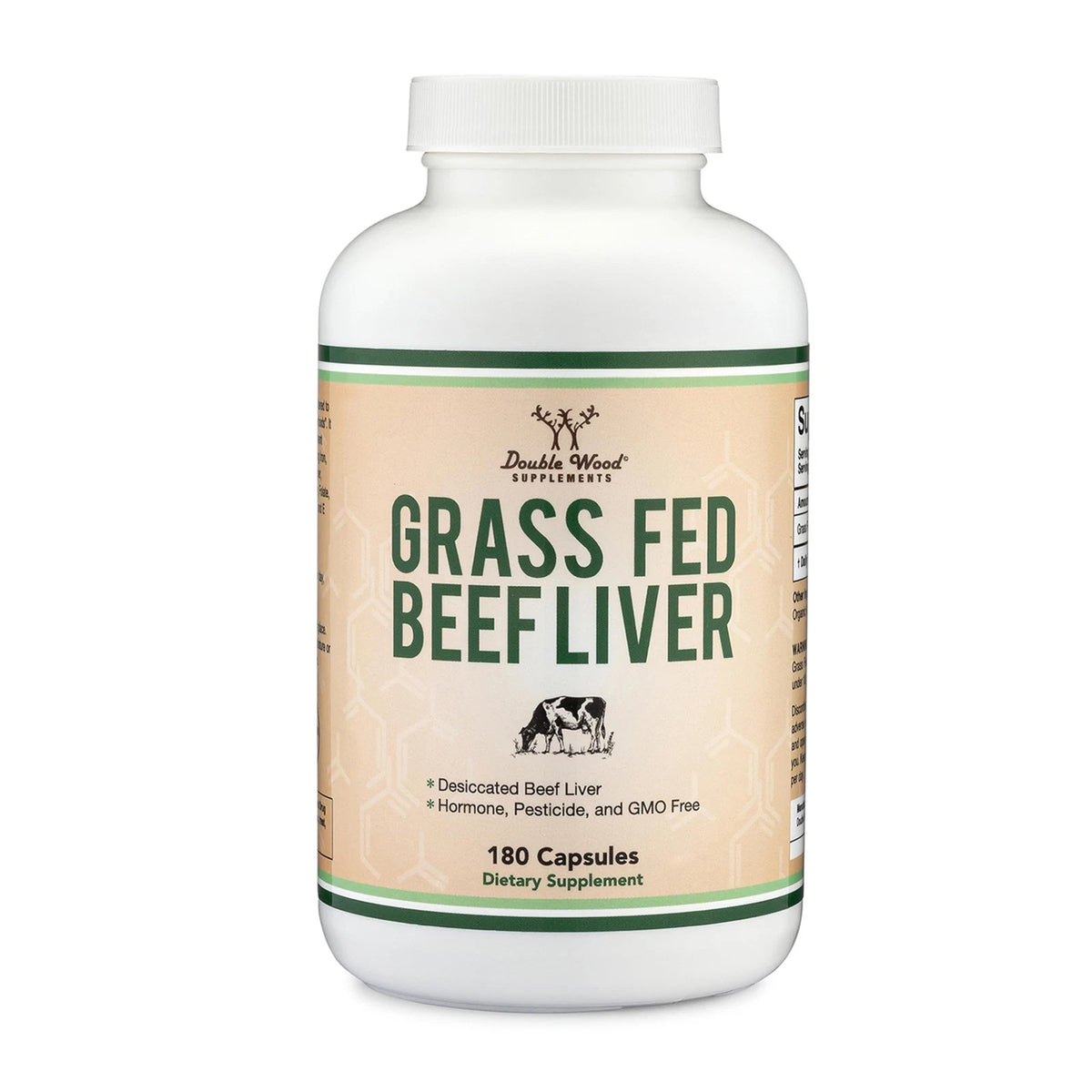 Grass Fed Beef Liver Capsules 1,000mg (180 Count)