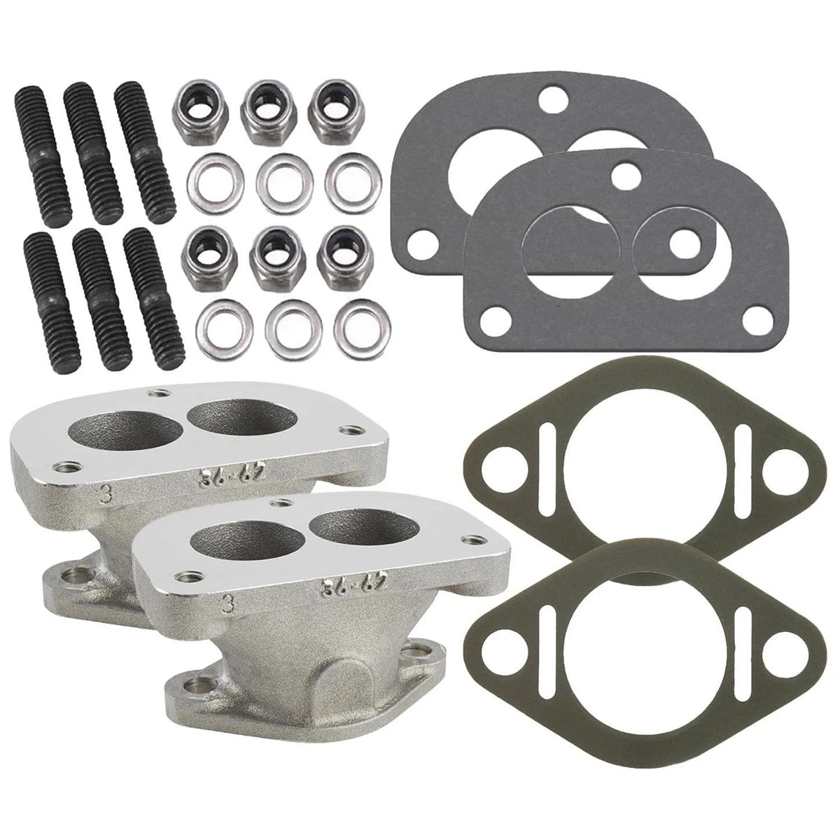 2X Carb Adapter Kit for GM '36-62 L6 (9108053)