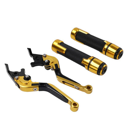 Gold Extendable Brake Clutch Levers & Handlebar Grips for Kawasaki Z900RS