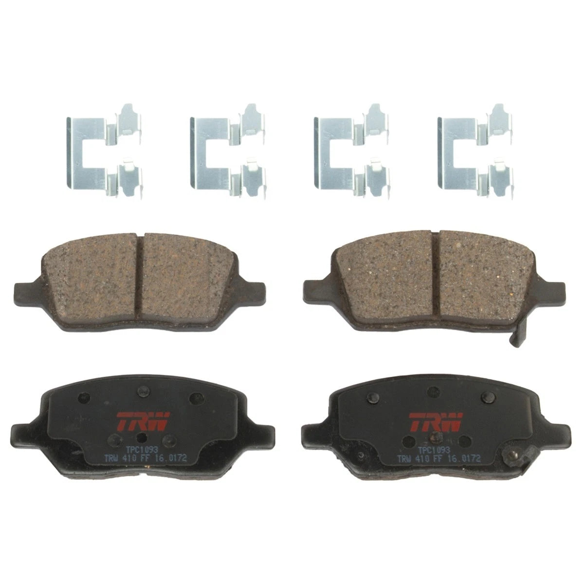 Set of 2 TRW Brake Pad Sets Rear for Chevy Uplander (2005–2008) TXC1093